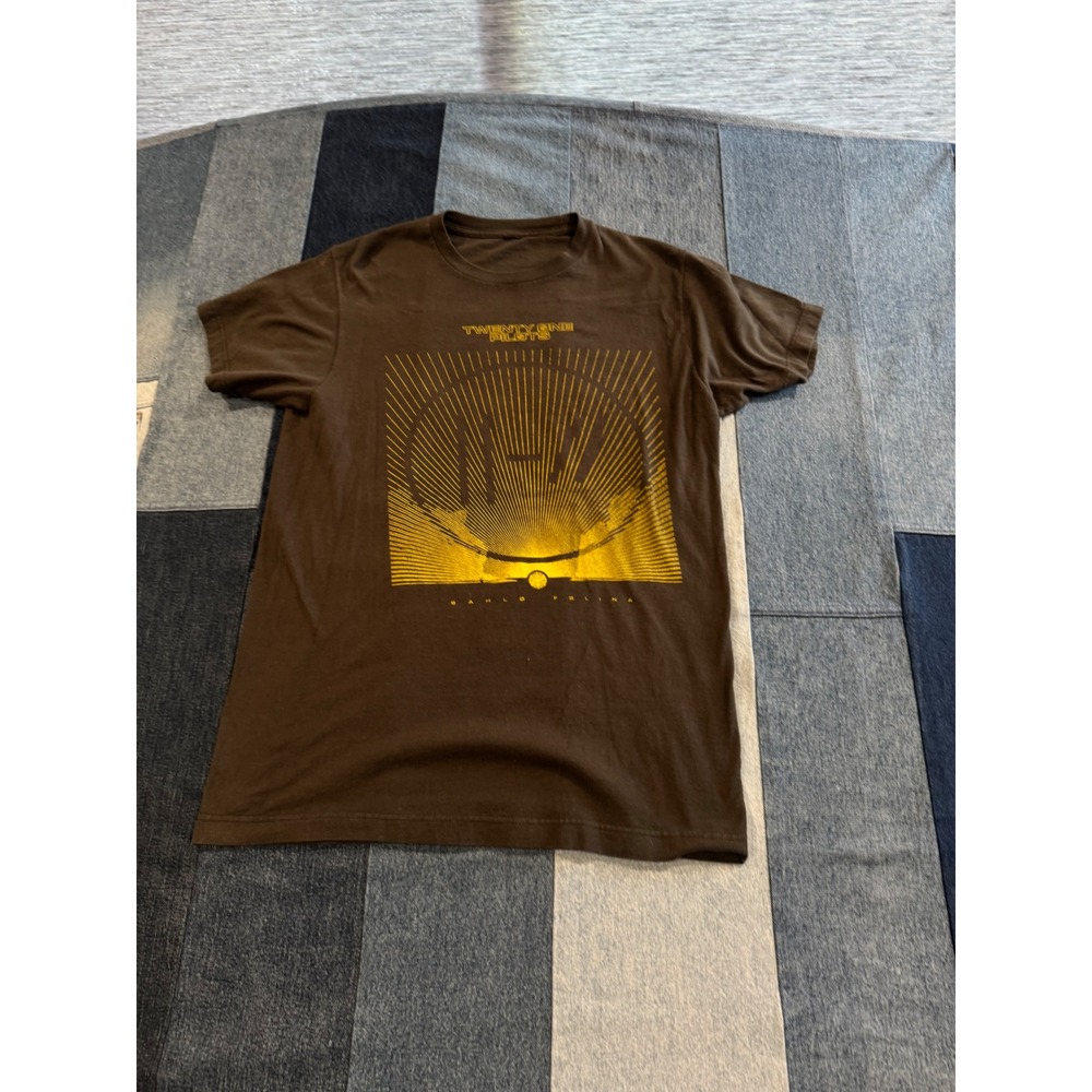 Twenty One Pilots Trench Band Tee Brown‎ Sahlo Folina Graphic T-Shirt Mens Small